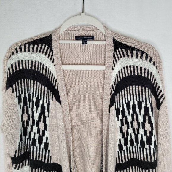 American Eagle Women's Medium Cardigan Sweater Open Front Southwestern - Picture 3 of 8